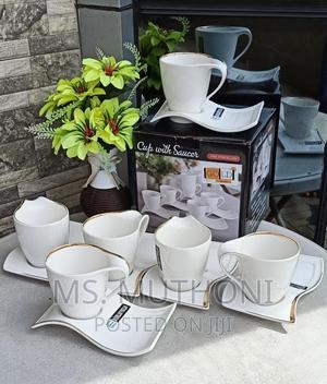 Shapely Cup Saucer Set* 6 Cups and 6 Saucers - thumbnail 2