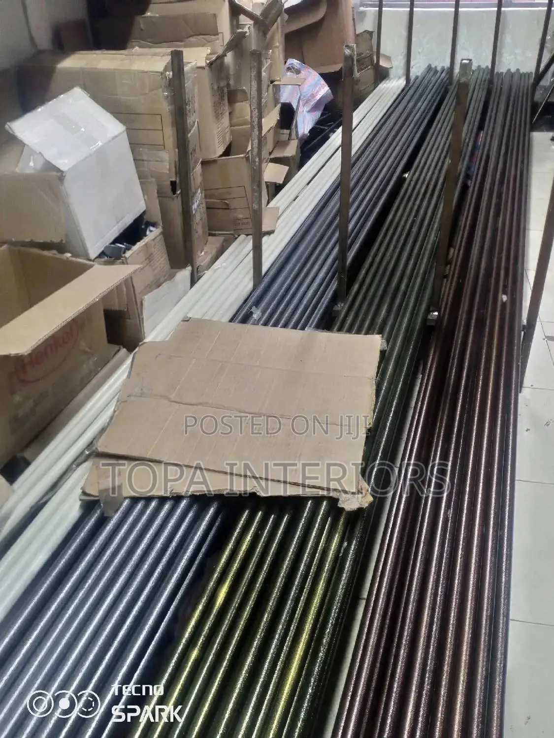 Heavy Duty Durable 6m Long Jua Kali Curtain Rod Poles