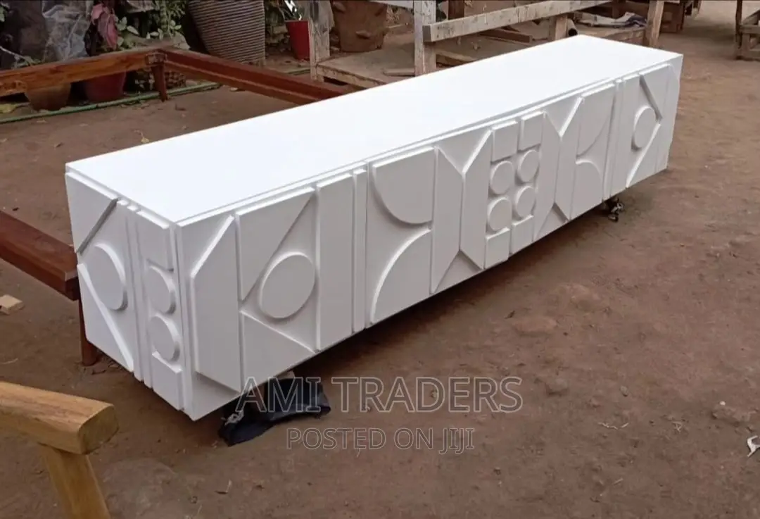 White Customised Tv Stand