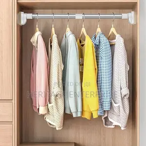 Telescopic Clothing Rod 110-200cm Extendable Shower Curtain