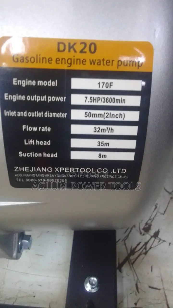 Dera Water Pump 2 Inch 7.5HP