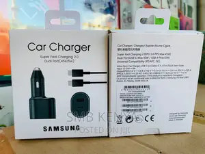 Samsung 25w+15W Typec and Usb Car Charger