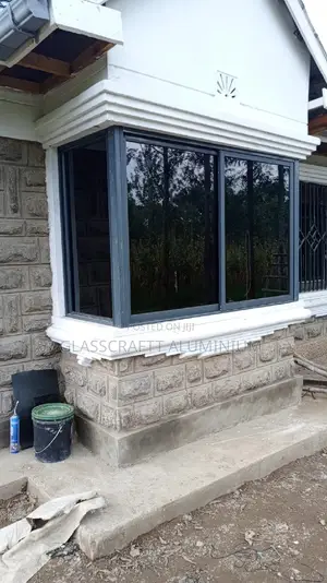 Customized Gray Aluminum Window