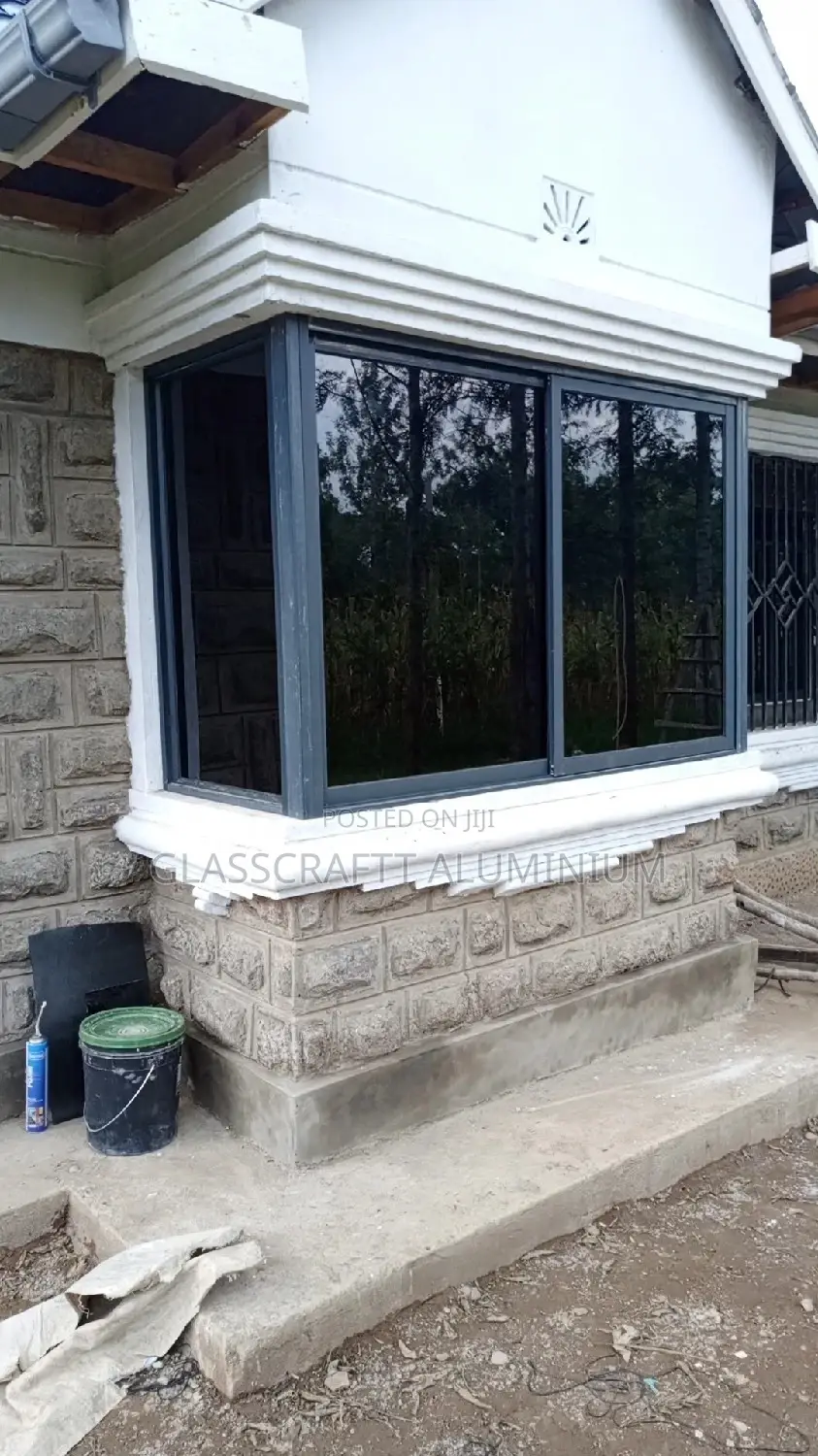 Customized Gray Aluminum Window