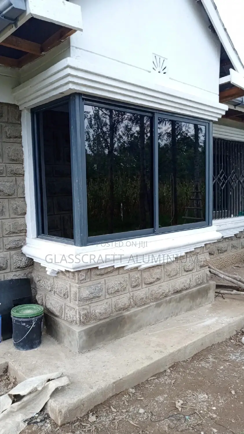 Customized Gray Aluminum Window