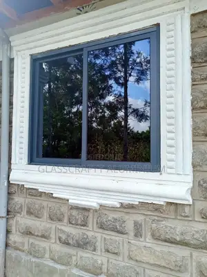 Customized Gray Aluminum Window