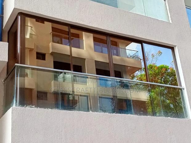 Coated Brown Aluminum Balcony Glazing - thumbnail 4