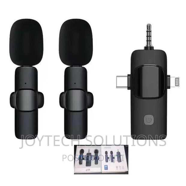 Universal Wireless Lapel Microphone. Type C, iPhone, Aux Jac - main view