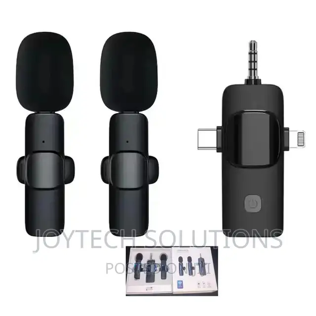 Universal Wireless Lapel Microphone. Type C, iPhone, Aux Jac