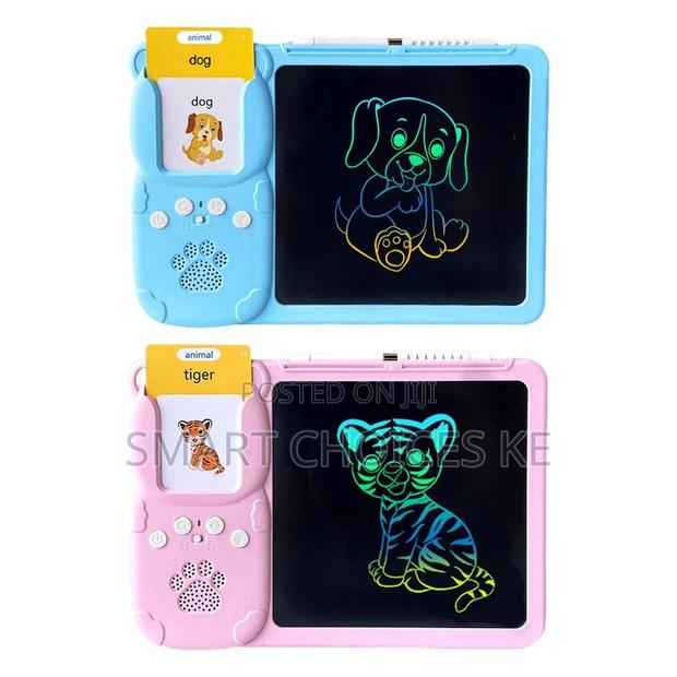 *2in1 Talking Flashcards With an LCD Writing Pad