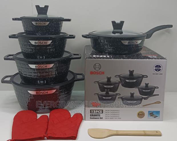 Cookware 13 Pieces Cookware With Silicon Lid Cover