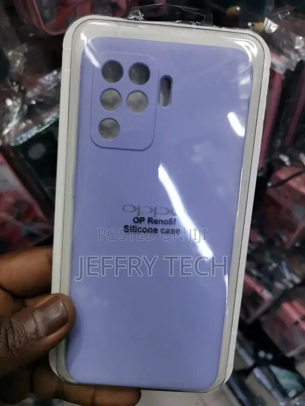 Purple Silicone Back Cover for Reno 5f