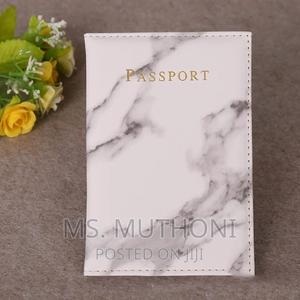 *Pu Leather Passport Cover With Marble Effect* - thumbnail 2