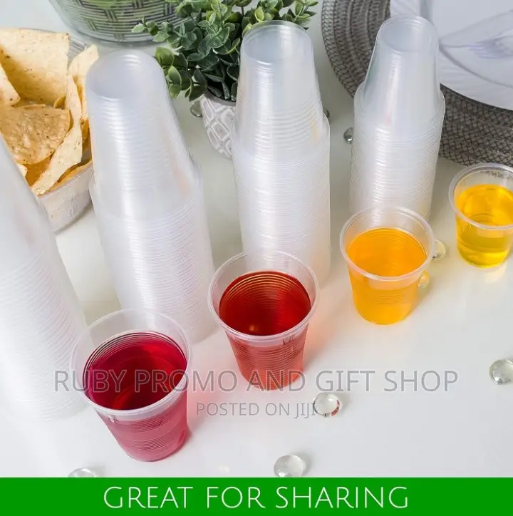 1250 Pieces 200ml Disposable Clear Plastic Dispenser Cups