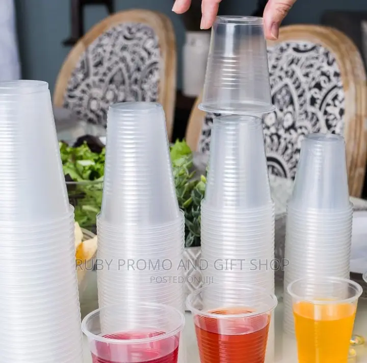 1250 Pieces 200ml Disposable Clear Plastic Dispenser Cups