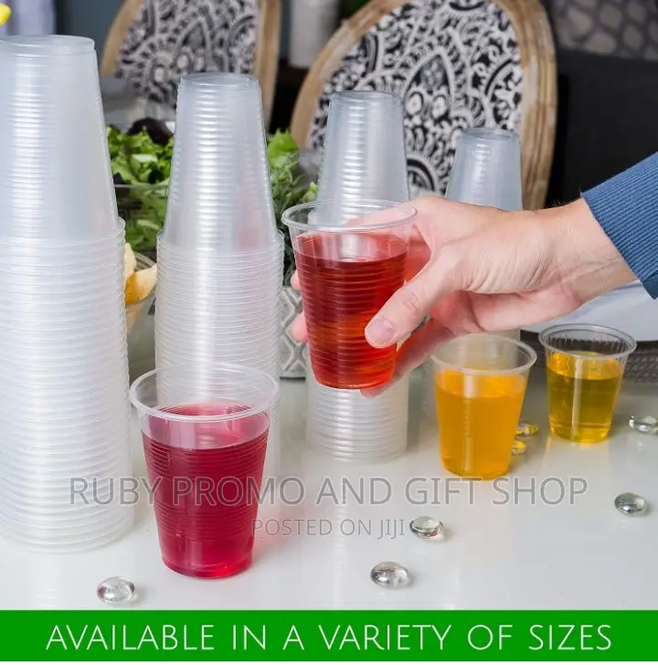 1250 Pieces 200ml Disposable Clear Plastic Dispenser Cups