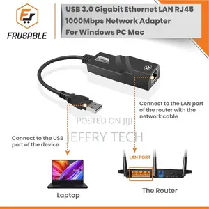 USB 3.0 Gigabit Ethernet LAN RJ45 1000mbps Network Adapter F
