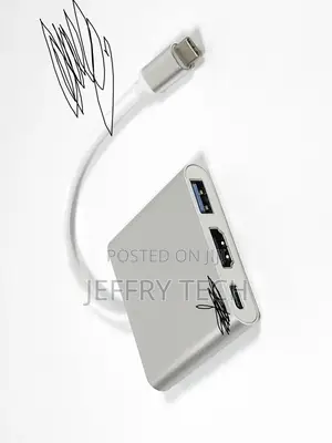 Type C to PD With HDMI and USB 3.0 a/F Dongle Metal Shell