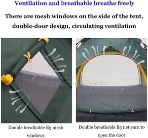 3 Person Automatic Tent Double Layer Waterproof Tent