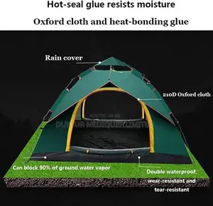 3 Person Automatic Tent Double Layer Waterproof Tent