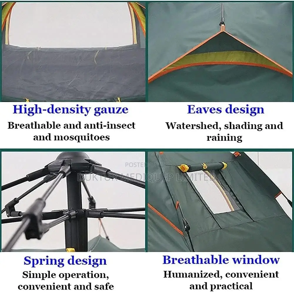3 Person Automatic Tent Double Layer Waterproof Tent