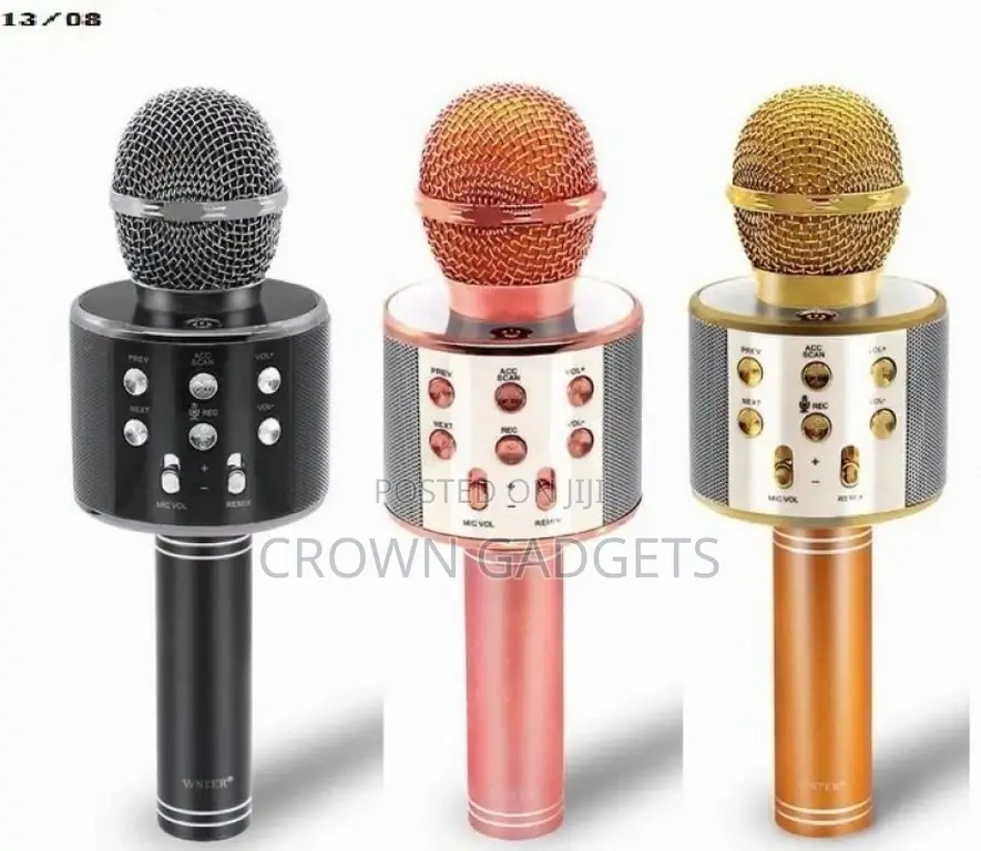 WS858 Wireless Karaoke Microphone Portable Bluetooth