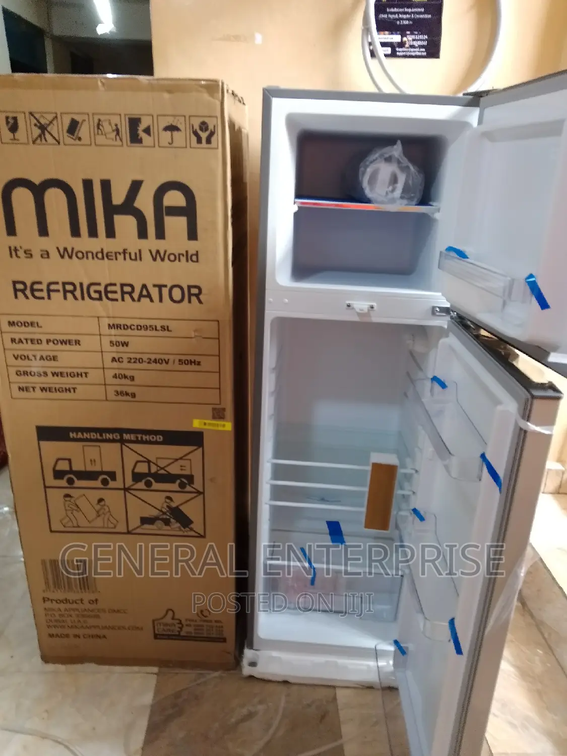 Fridge Fridge Refrigerator Mika 168litres Double Door in Nairobi