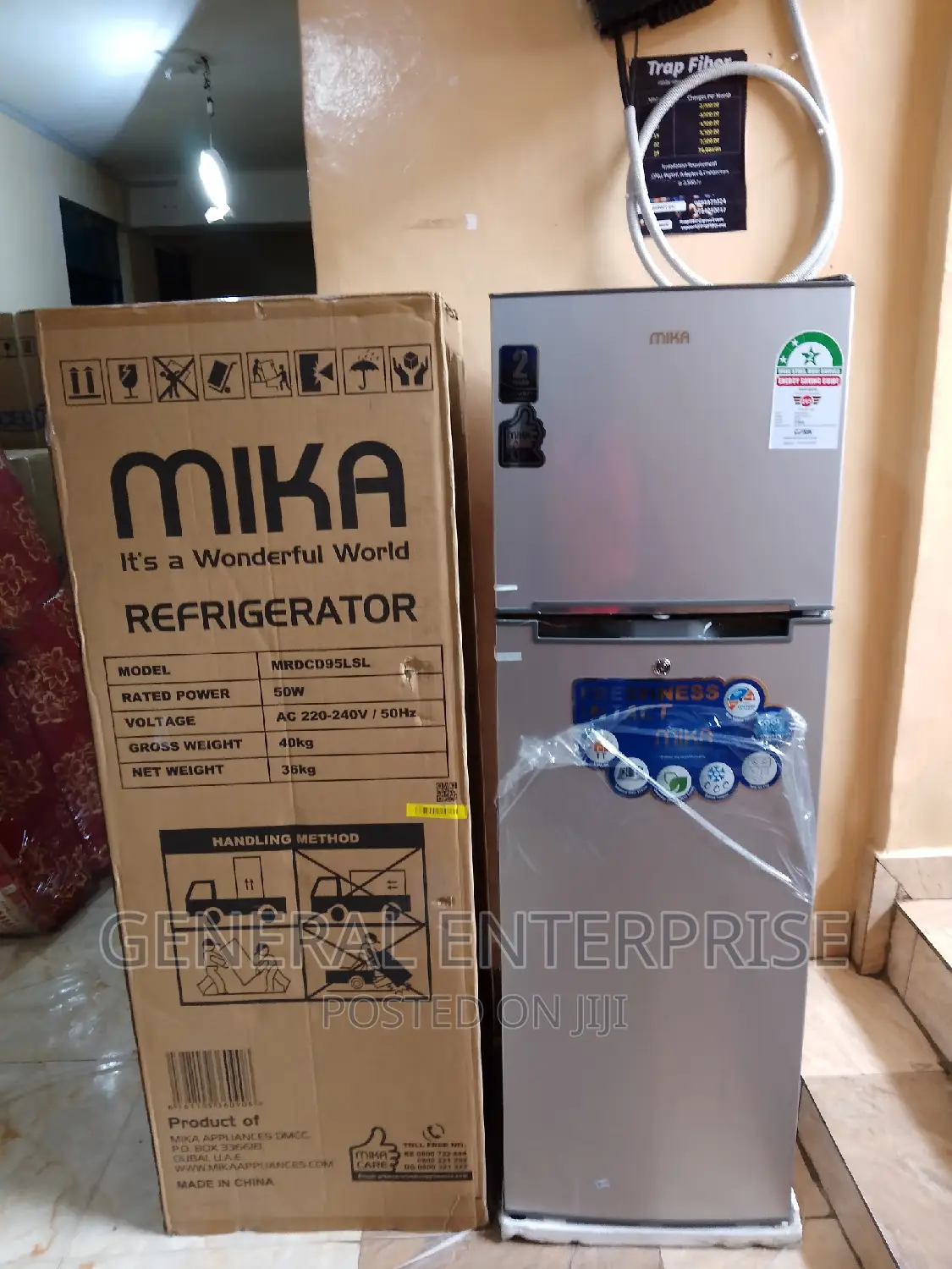 Fridge Fridge Refrigerator Mika 168litres Double Door in Nairobi