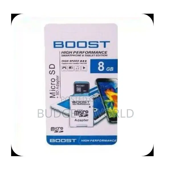 Micro SD- Boost Memory Card 8GB