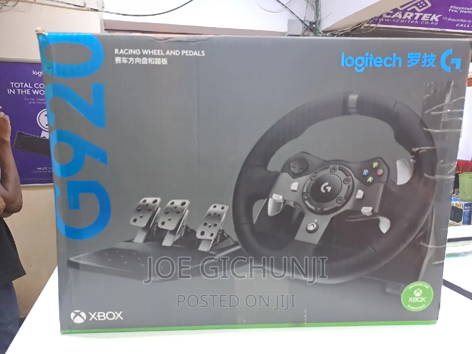 Logitech G920 Steering Wheel And Pedals For Xbox And PC