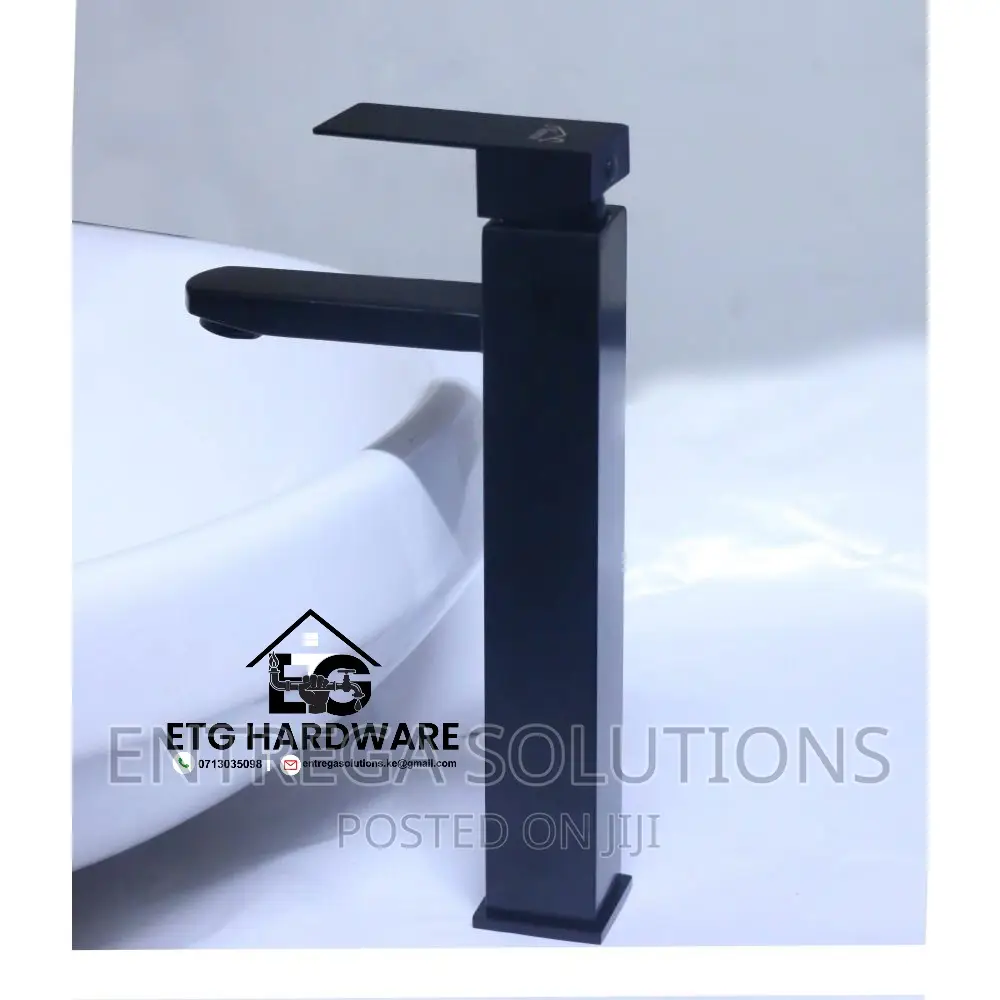 Table Top Basin Tap Black in Nairobi Central Plumbing & Water Supply