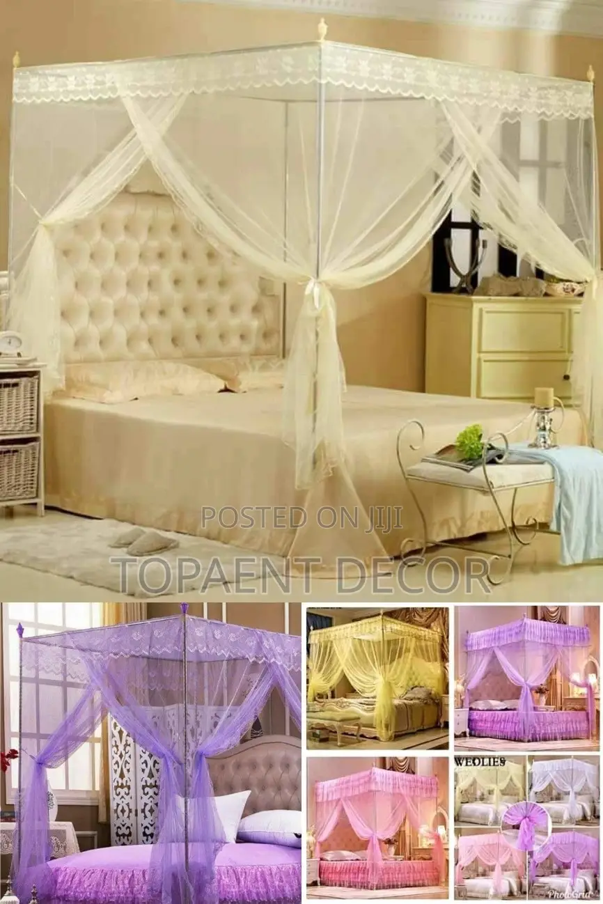 Cream 4 Stand Mosquito Nets Cream 4 Stand Mosquito Nets
