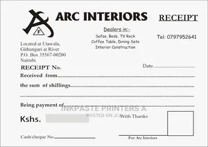 Customized Receipt Books Printing Services