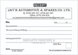 Customized Receipt Books Printing Services