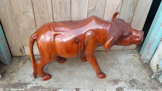 Hardwood Animal Sculptures - 12 Inches Tall