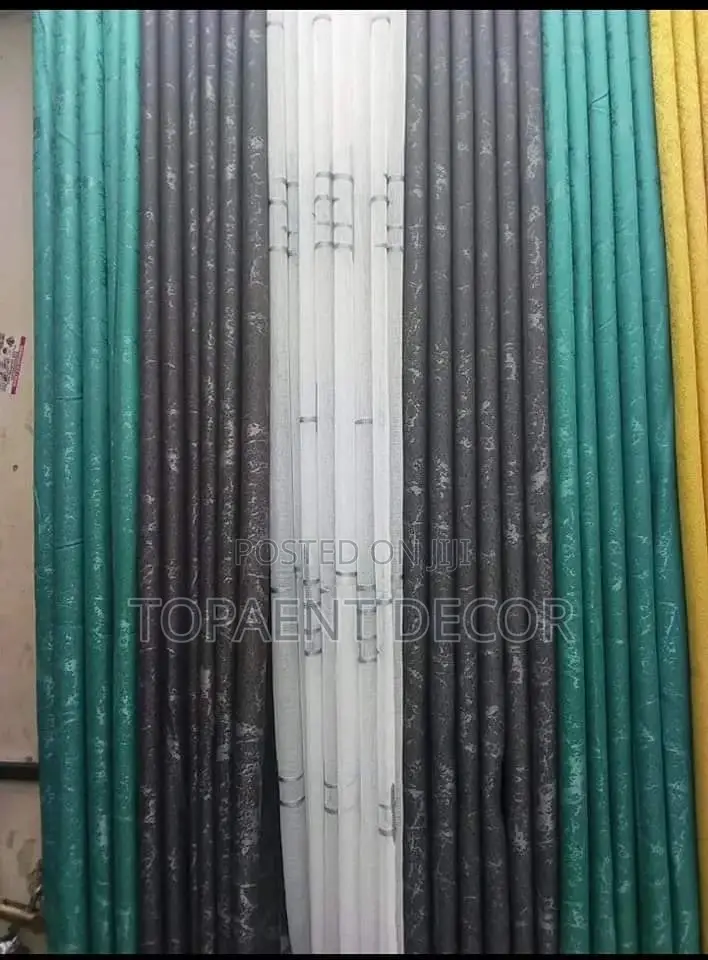 ELEGANT TURQUOISE Green and Grey CURTAINS