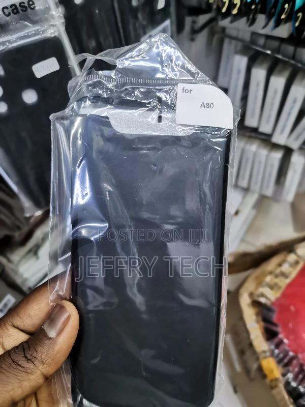 Samsung Galaxy A80 Case - Silicone Case - Black - main view