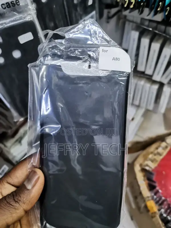 Samsung Galaxy A80 Case - Silicone Case - Black