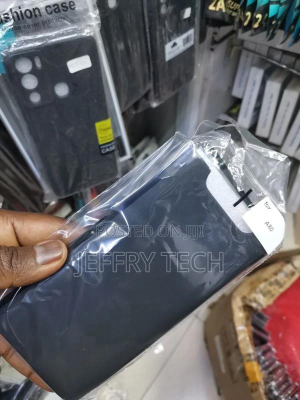 Samsung Galaxy A80 Case - Silicone Case - Black - thumbnail 3