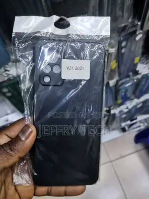 Vivo V21 V21e Case 2021 Liquid Silicone Soft TPU Capa Slim P