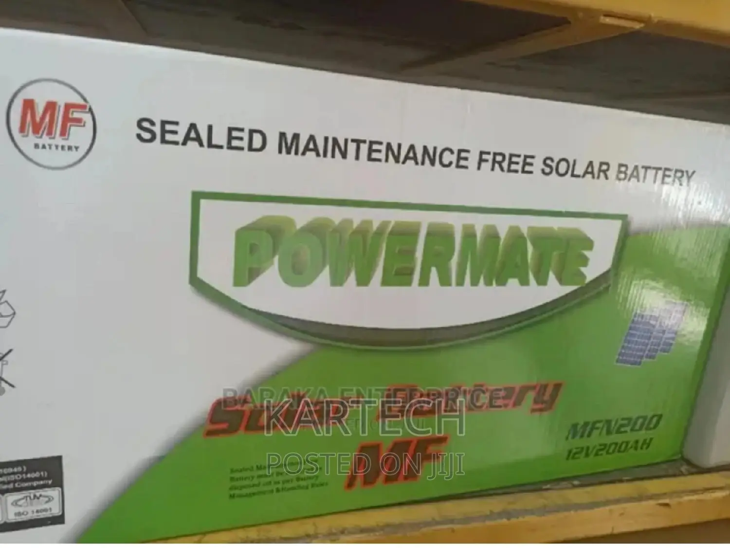 Powermate Solar Battery Mf -200ah