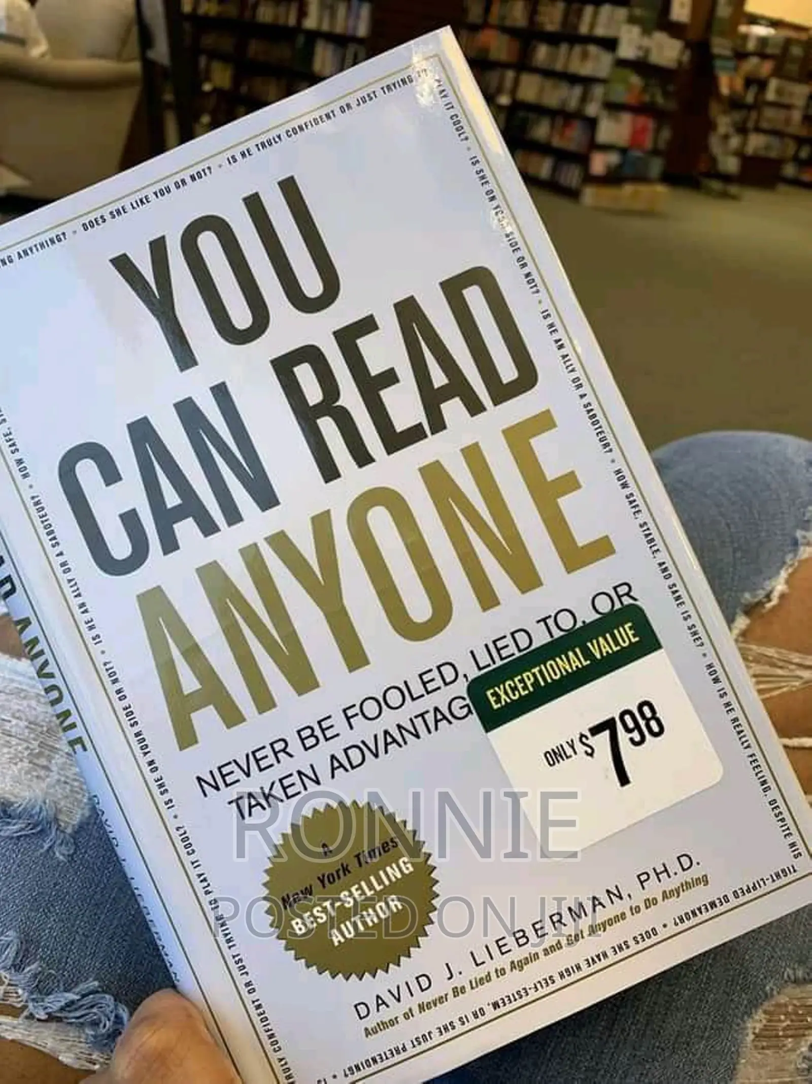 You Can Read Anyone Book by David J. Lieberman