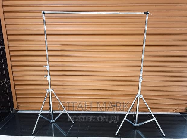 Backdrop Stand Silver 2.8m High and 3m Wide - thumbnail 2