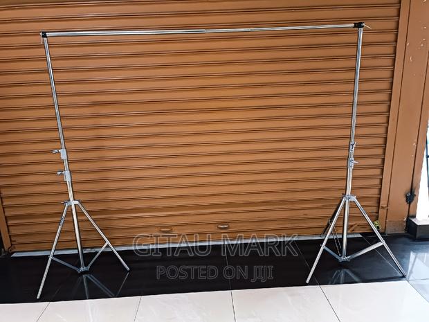 Backdrop Stand Silver 2.8m High and 3m Wide - thumbnail 3