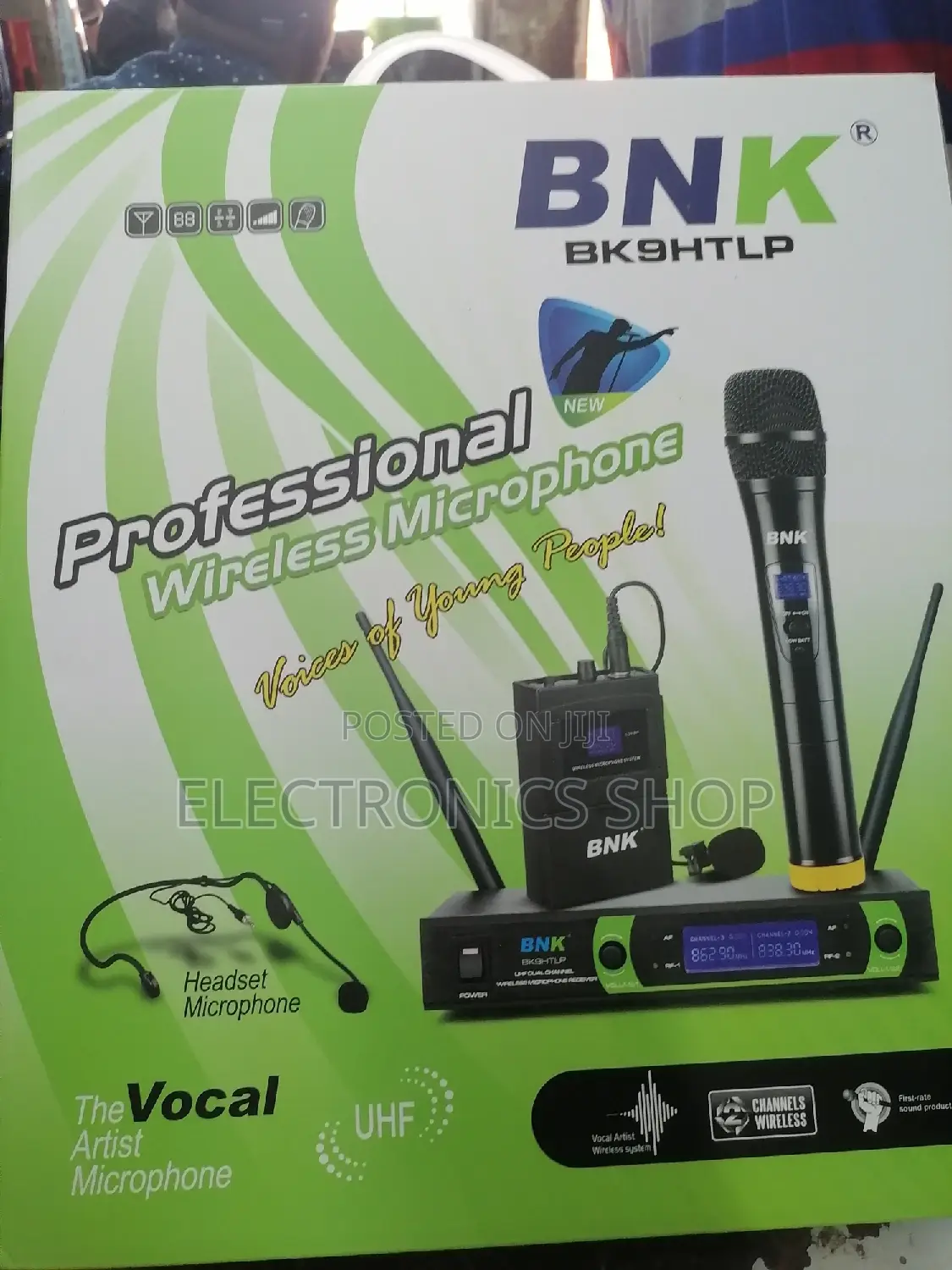 BNK Bk9h 3 In1 Prophesaional Wireless Mic