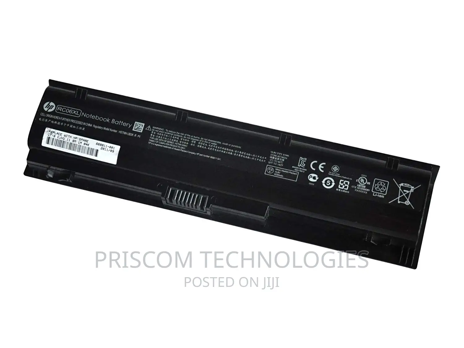 HP Battery Probook 4340S 4341S ,Rc06xl HSTNN-Ub3k 10.8V 51W