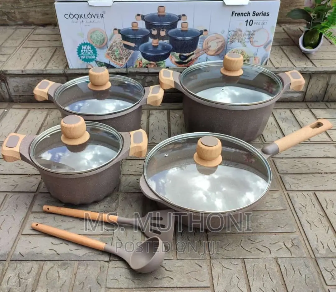10pcs Premium Original Granite Cookware Set*
