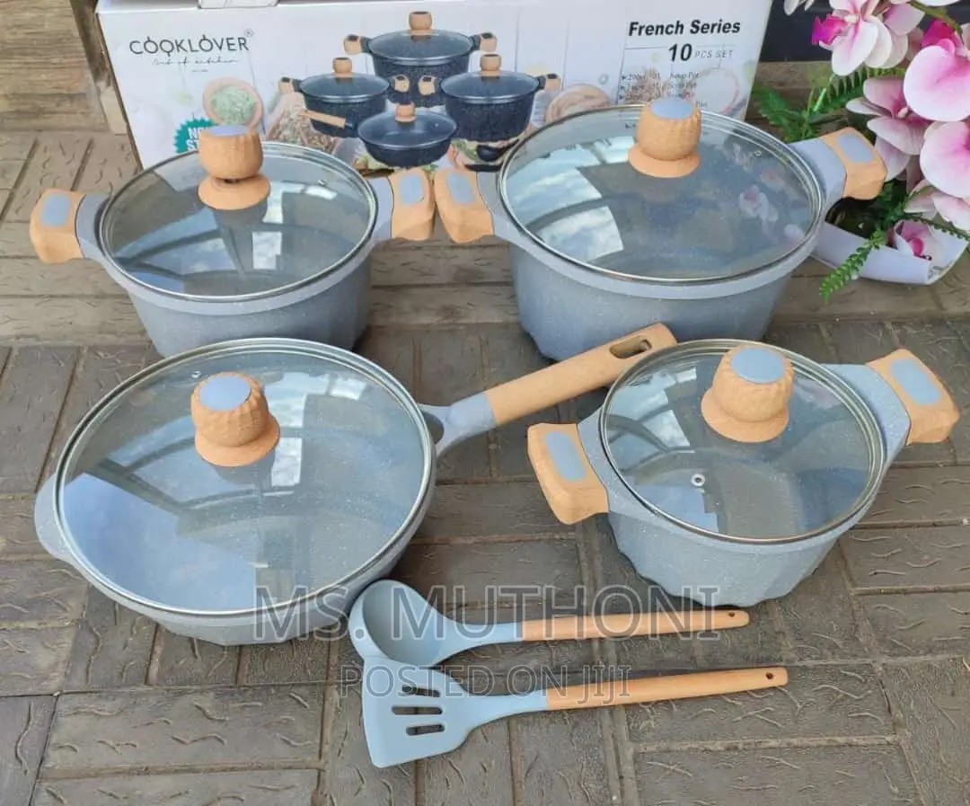 10pcs Premium Original Granite Cookware Set*