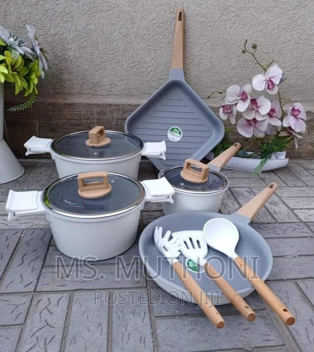 *15 Pieces Granite Cookware Set With Induction Bottom - thumbnail 3