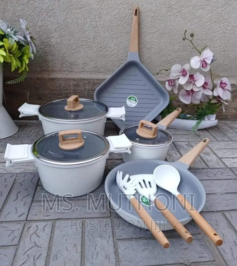 *15 Pieces Granite Cookware Set With Induction Bottom